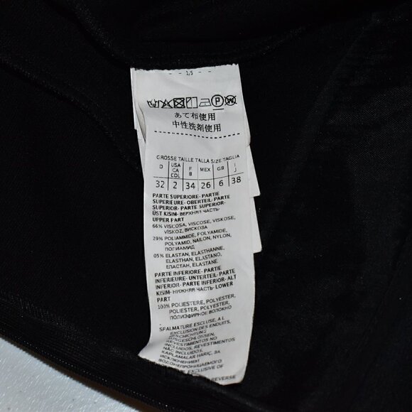 Marella Sport Short Sleeve Midi Dress Black Size 2 - Picture 13 of 13